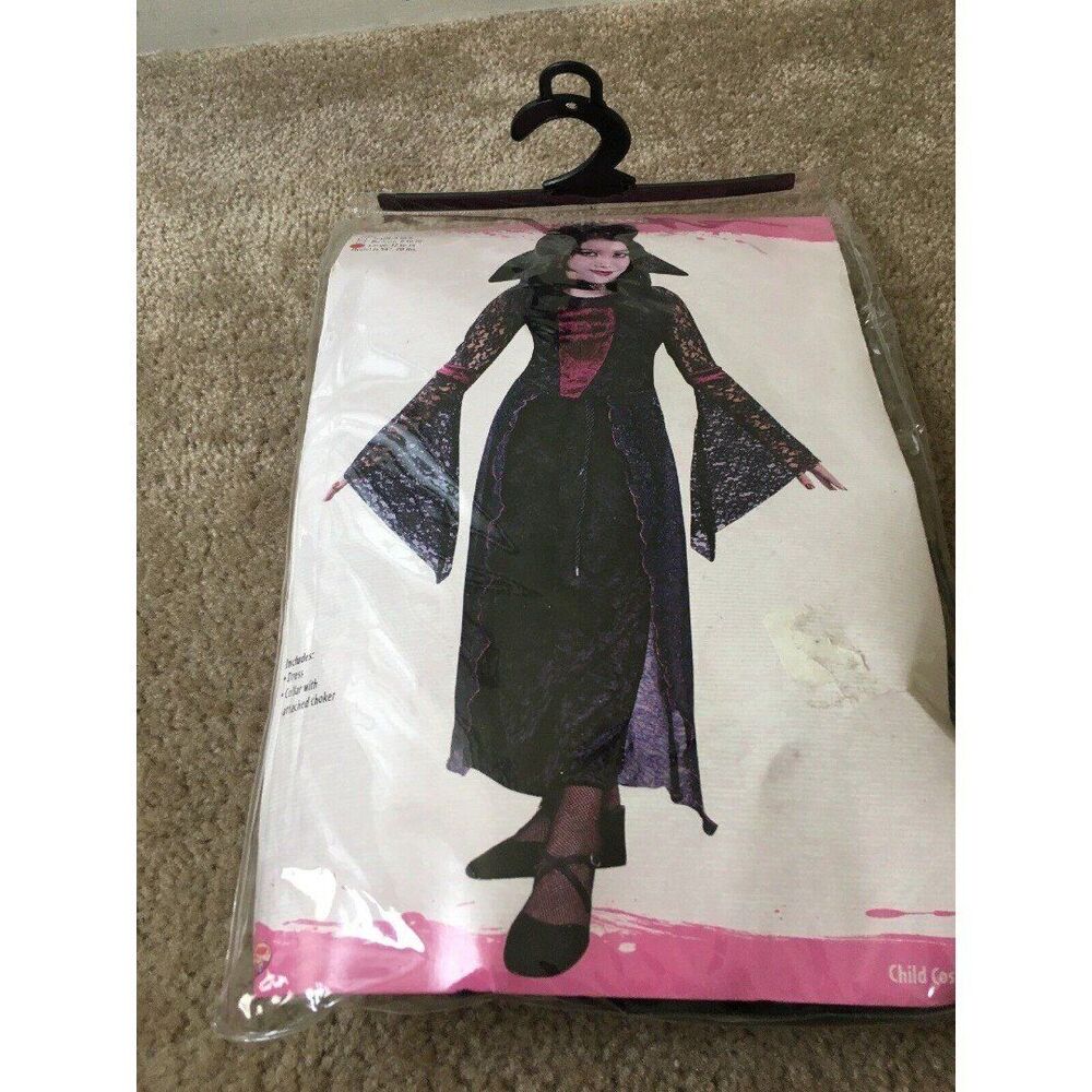 Girls Child Vamptessa Halloween Costume Size Large 12-14 Multi-Color